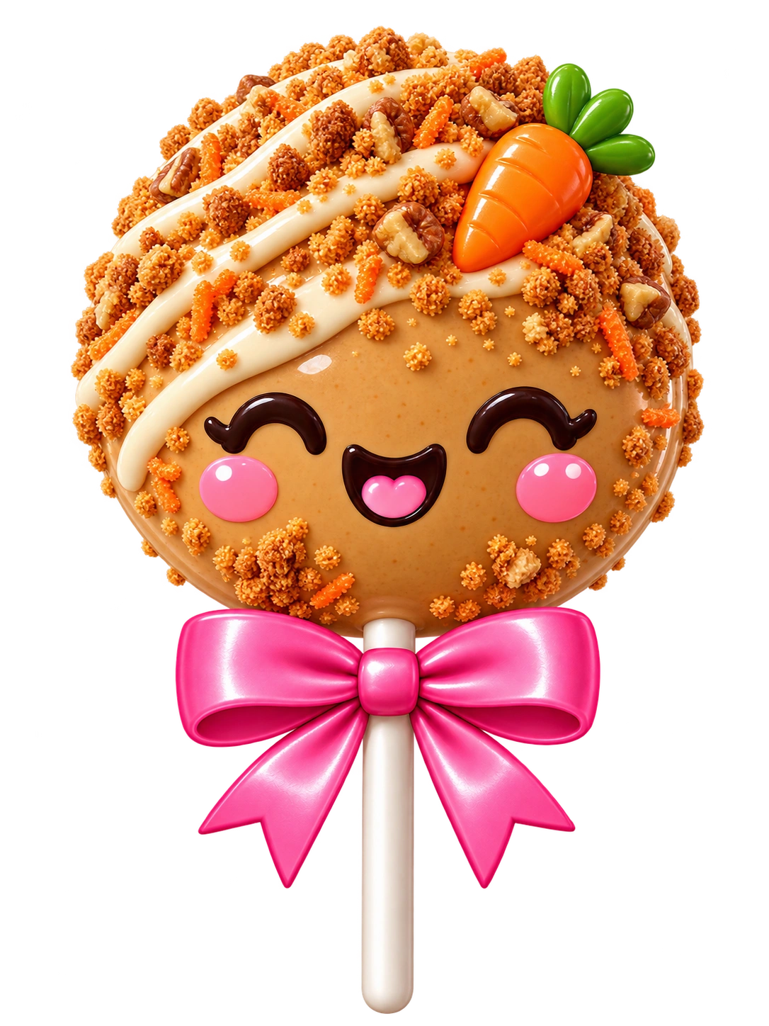 Carrot Cake cake pop mascot