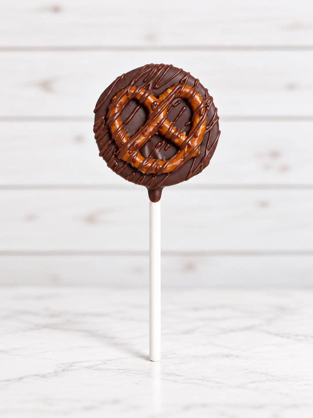 Chocolate Covered Pretzel cake pop photo 2