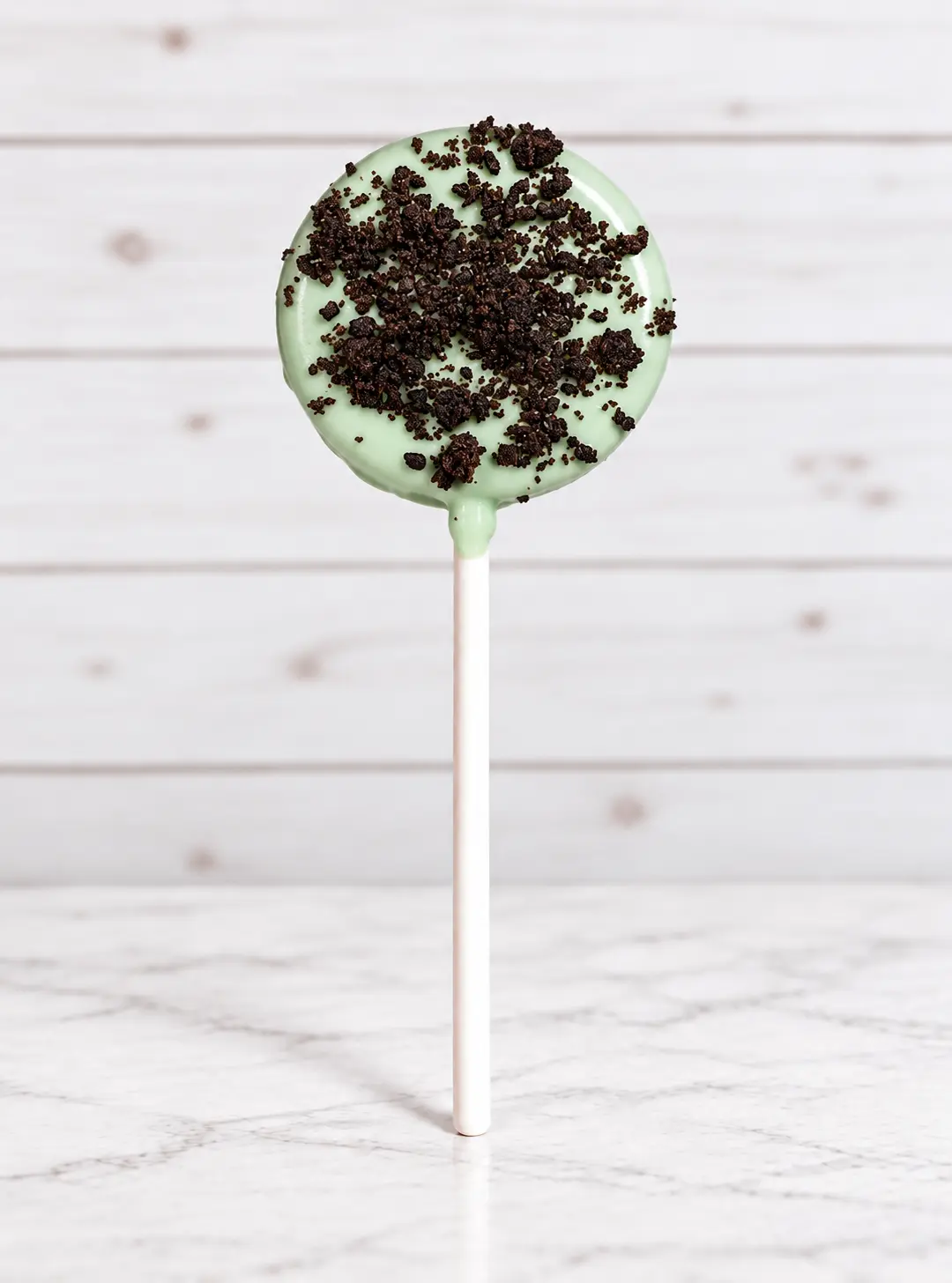 Mint Oreo cake pop photo 2