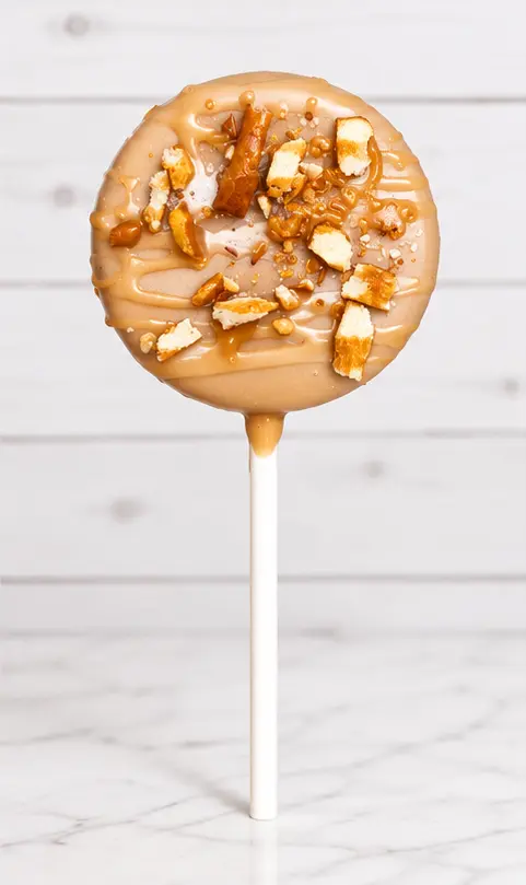 Salted Caramel Pretzel cake pop photo 2