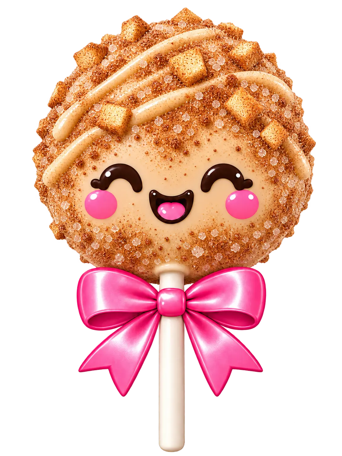 Snickerdoodle cake pop mascot